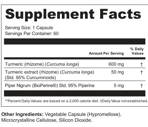 Supplement Facts for Goldenroot