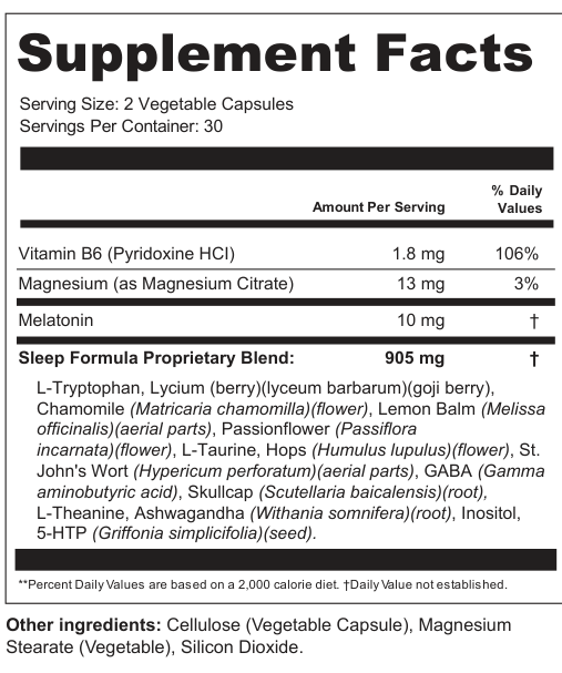Supplement Facts for Eclipse